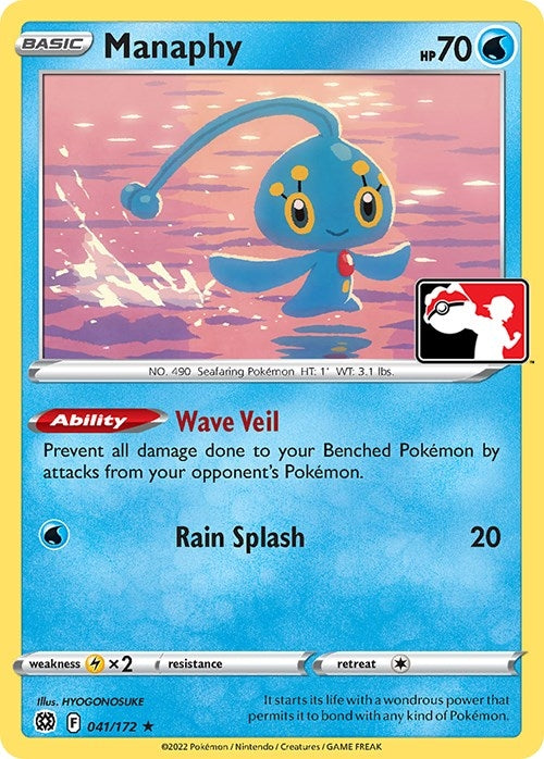 Manaphy (041/172) (Prize Pack Series Cards)
