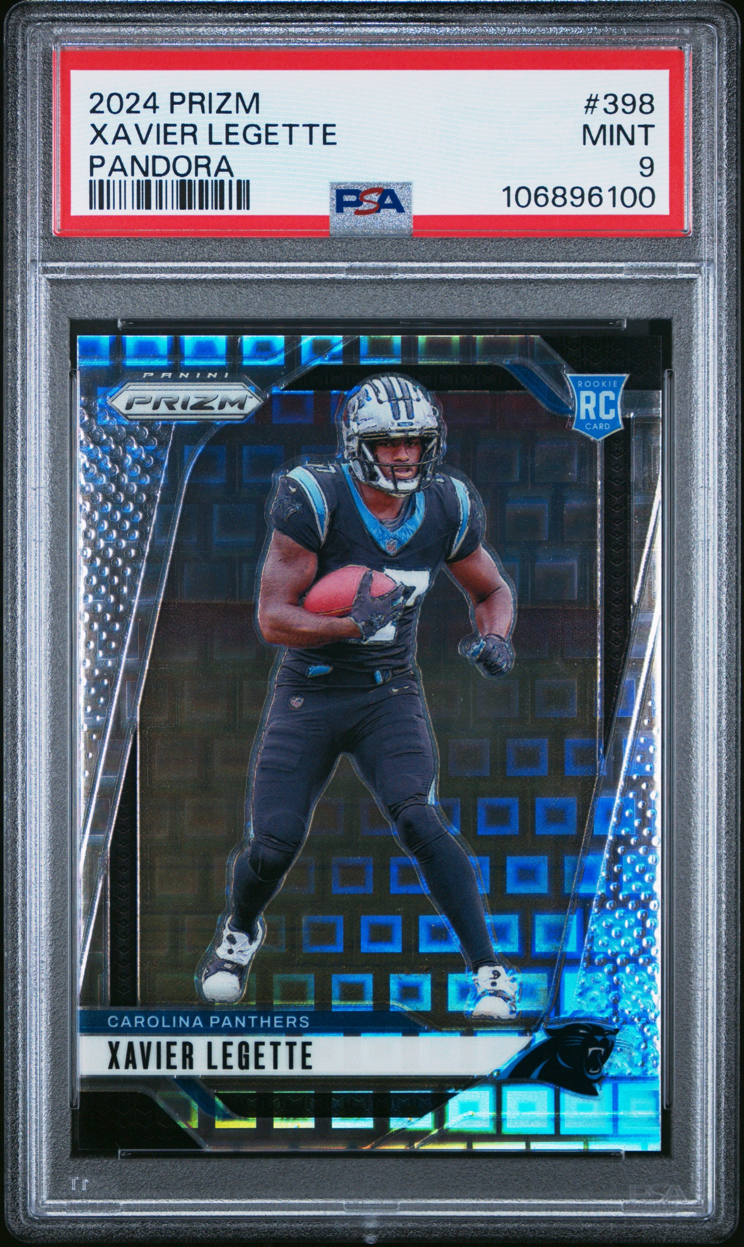 2024 Panini Prizm #398 Xavier Legette Pandora PSA 9