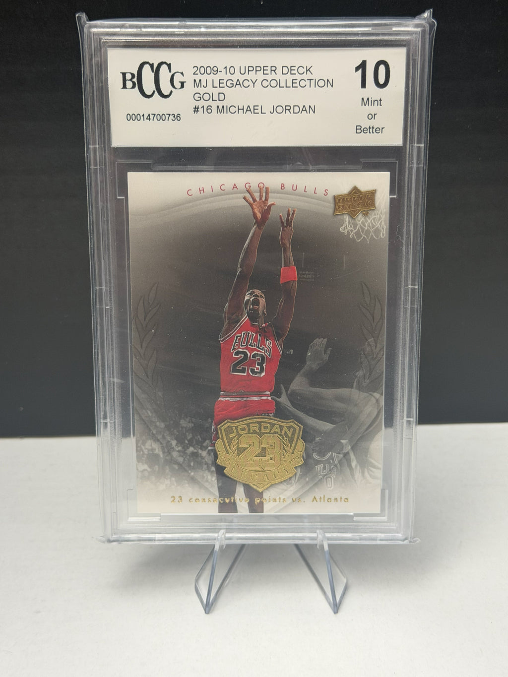 2009-10 Upper Deck Michael Jordan Legacy Collection Gold #16 BCCG 10