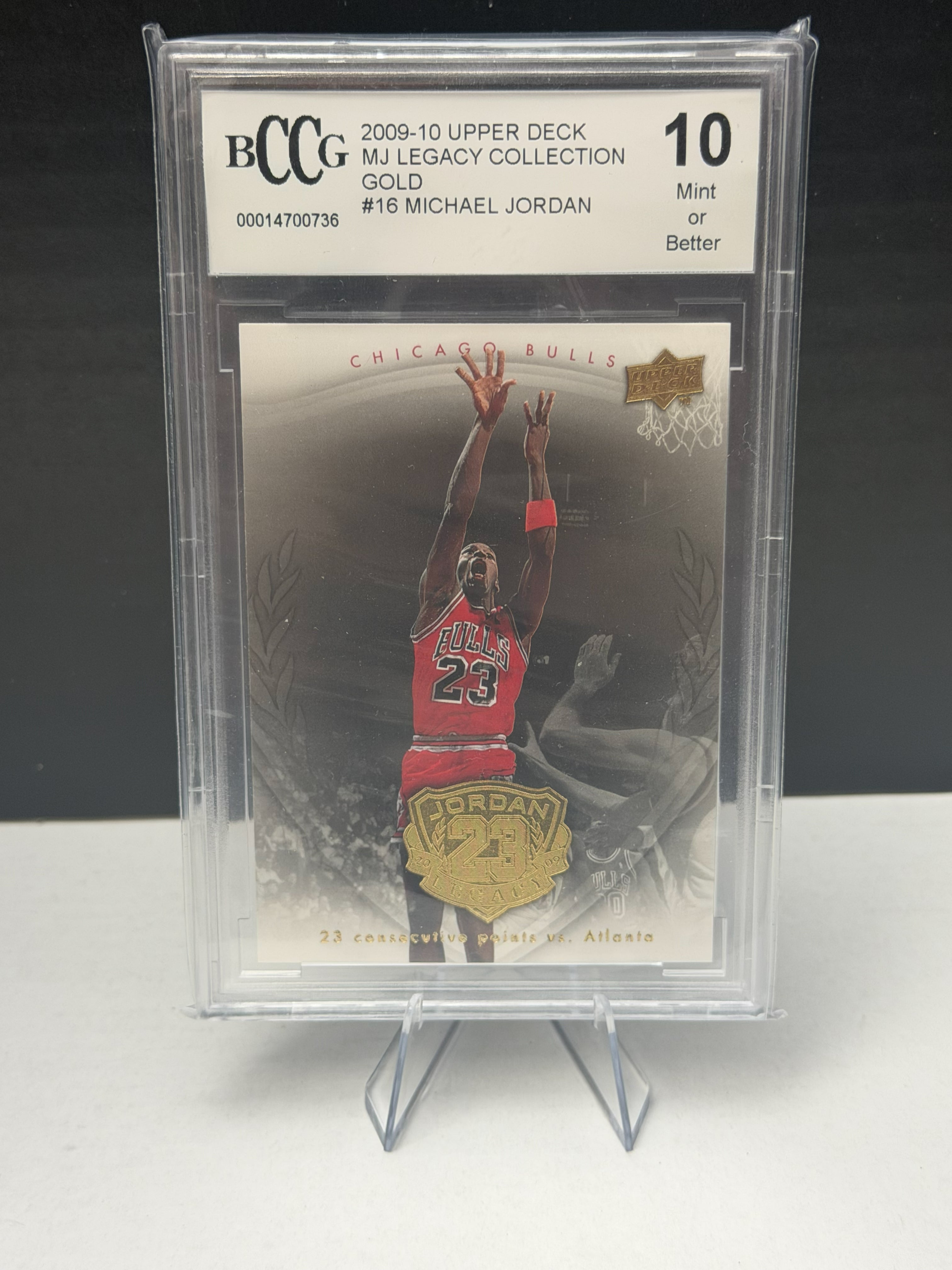 2009-10 Upper Deck Michael Jordan Legacy Collection Gold #16 BCCG 10