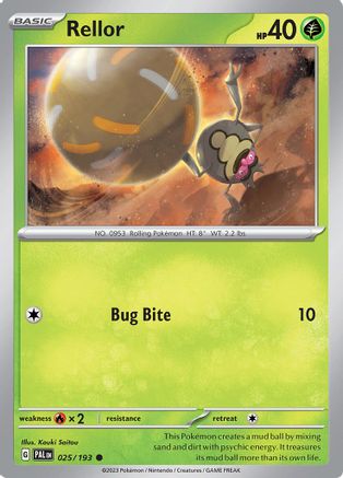 Rellor 025/193 - SV02 Paldea Evolved Reverse Holofoil
