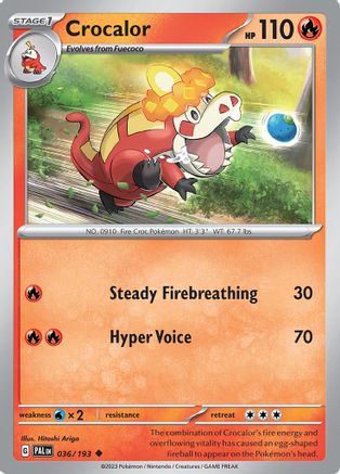 Crocalor 036/193 - SV02 Paldea Evolved