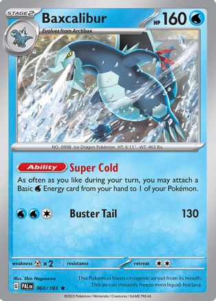 Baxcalibur 060/193 - SV02 Paldea Evolved Holofoil