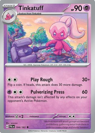 Tinkatuff 104/193 - SV02 Paldea Evolved Reverse Holofoil