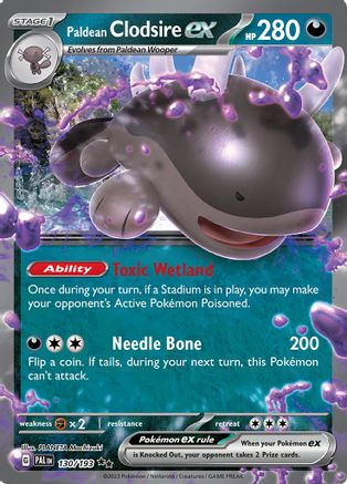 Paldean Clodsire ex 130/193 - SV02 Paldea Evolved Holofoil