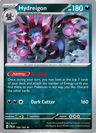 Hydreigon 140/193 - SV02 Paldea Evolved Reverse Holofoil