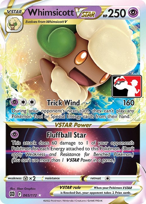 Whimsicott VSTAR (065/172) (Prize Pack Series Cards)