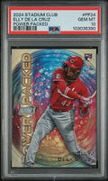 Graded 2024 Topps Stadium Club Elly De La Cruz #PP24 Power Packed Rookie RC Baseball Card PSA 10 Gem Mint