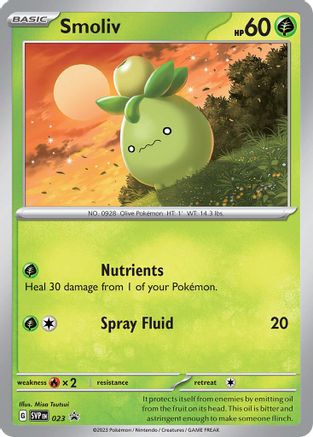 Smoliv 023 - SV Scarlet & Violet Promo Cards Holofoil