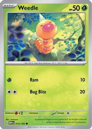 Weedle 013/165 - SV Scarlet & Violet 151