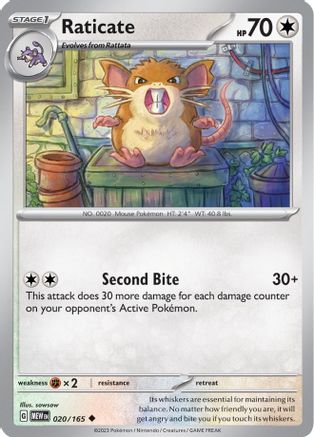 Raticate 020/165 - SV Scarlet & Violet 151
