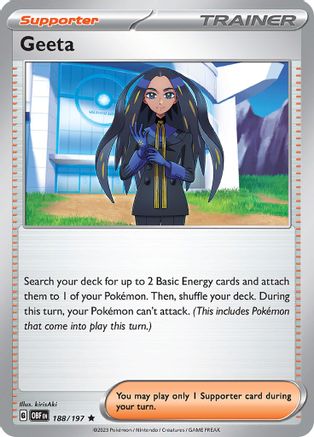 Geeta 188/197 - SV03 Obsidian Flames Holofoil
