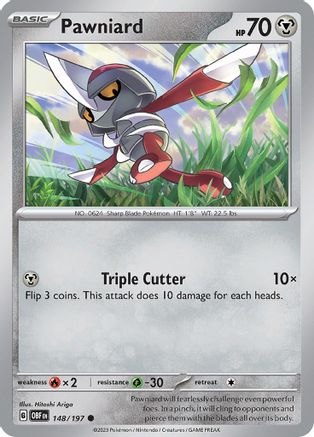 Pawniard 148/197 - SV03 Obsidian Flames Reverse Holofoil