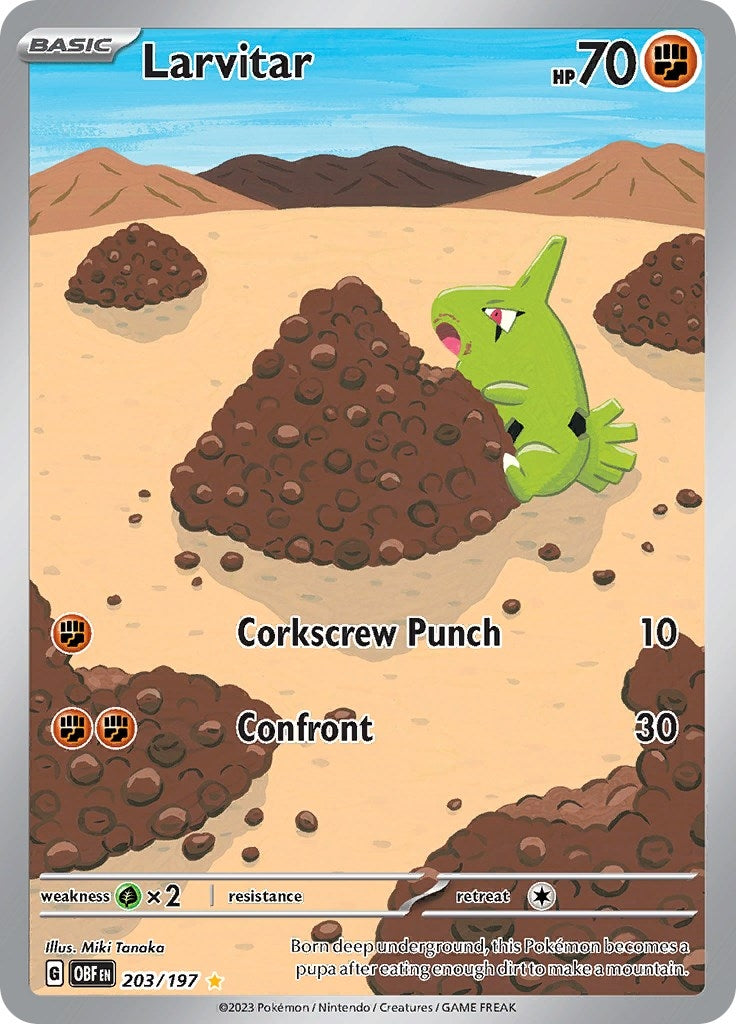 Larvitar (203/197) (SV03: Obsidian Flames)
