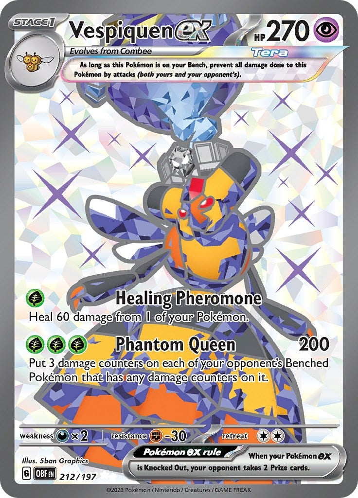 Vespiquen ex (212/197) (SV03: Obsidian Flames)