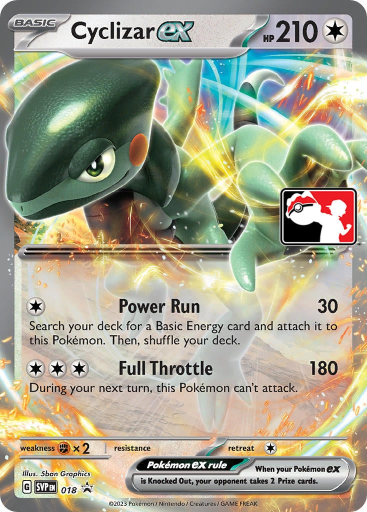 Cyclizar ex - 018 (018) (Prize Pack Series Cards)