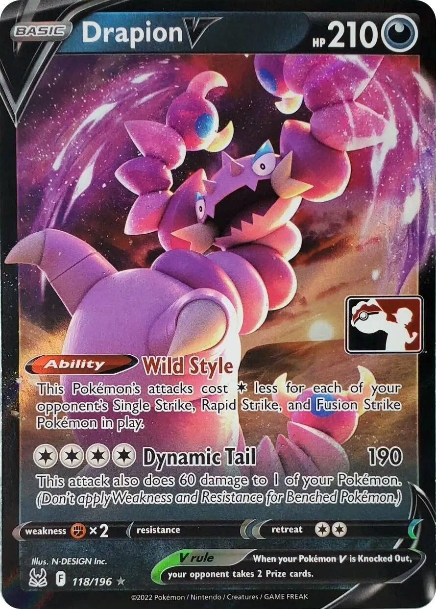 Drapion V (118/196) (Prize Pack Series Cards)