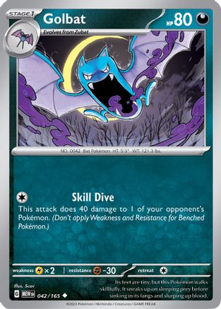 Golbat 042/165 - SV Scarlet & Violet 151 Reverse Holofoil