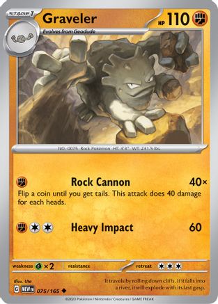 Graveler 075/165 - SV Scarlet & Violet 151