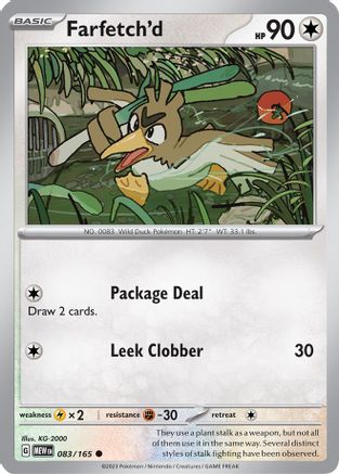Farfetch'd 083/165 - SV Scarlet & Violet 151 Reverse Holofoil