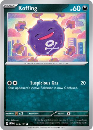 Koffing 109/165 - SV Scarlet & Violet 151 Reverse Holofoil