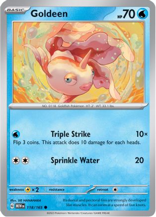 Goldeen 118/165 - SV Scarlet & Violet 151 Reverse Holofoil