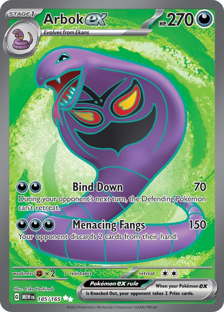 Arbok ex (185/165) (SV: Scarlet & Violet 151)