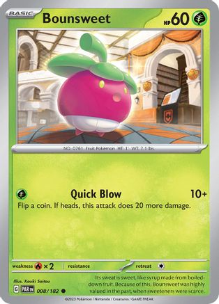 Bounsweet 008/182 - SV04 Paradox Rift Reverse Holofoil