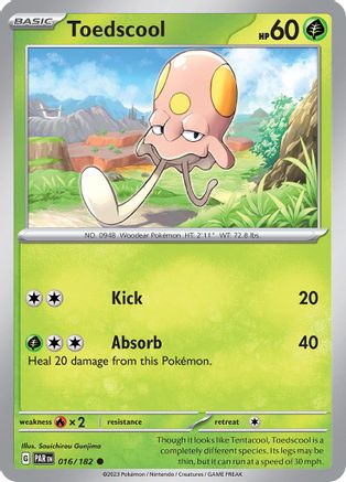 Toedscool 016/182 - SV04 Paradox Rift Reverse Holofoil