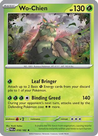 Wo-Chien 018/182 - SV04 Paradox Rift Reverse Holofoil