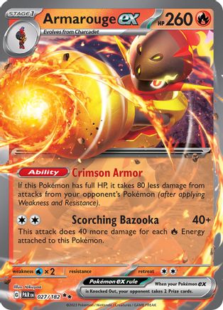 Armarouge ex 027/182 - SV04 Paradox Rift Holofoil
