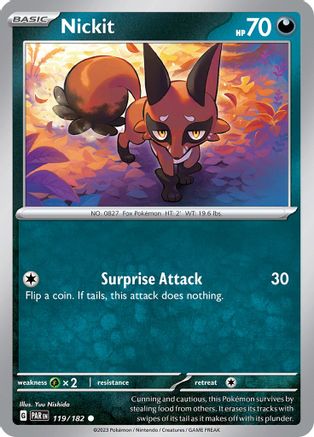 Nickit 119/182 - SV04 Paradox Rift Reverse Holofoil