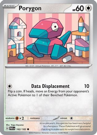 Porygon 142/182 - SV04 Paradox Rift Reverse Holofoil