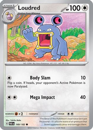 Loudred 149/182 - SV04 Paradox Rift Reverse Holofoil