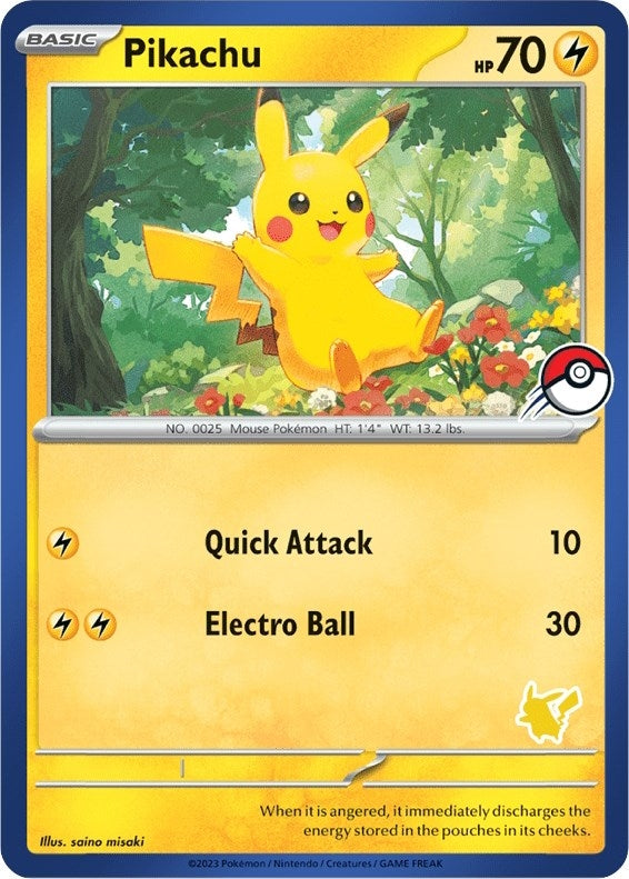 Pikachu (Blue Border) (My First Battle)