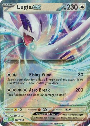Lugia ex 017/034 - Trading Card Game Classic Holofoil
