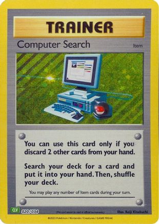 Computer Search (CLV) 020/034 - Trading Card Game Classic Holofoil