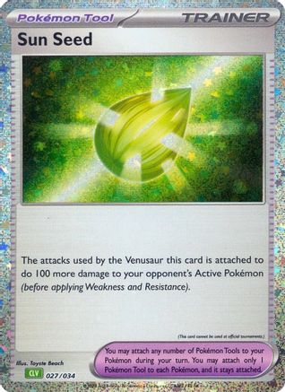 Sun Seed 027/034 - Trading Card Game Classic Holofoil