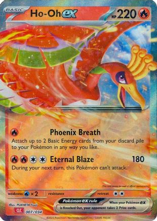 Ho-oh ex 007/034 - Trading Card Game Classic Holofoil