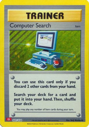 Computer Search (CLC) 020/034 - Trading Card Game Classic Holofoil