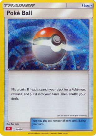 Poke Ball (CLC) 021/034 - Trading Card Game Classic Holofoil