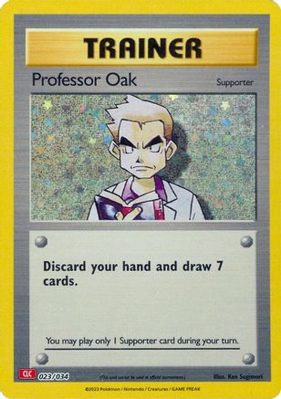 Professor Oak (CLC) 023/034 - Trading Card Game Classic Holofoil