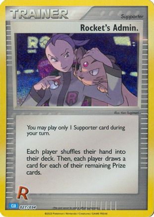 Rocket's Admin. (CLB) 027/034 - Trading Card Game Classic Holofoil