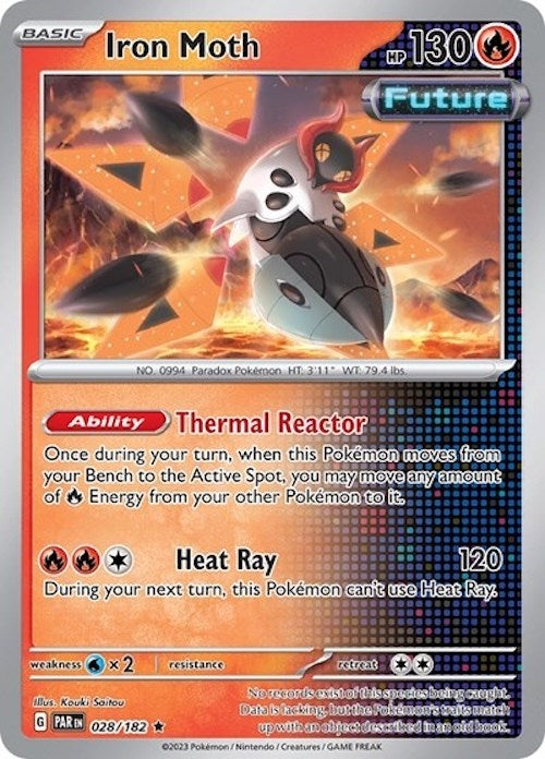 Iron Moth - 028/182 (Cosmos Holo) (028/182) (Miscellaneous Cards & Products) (MCAP)