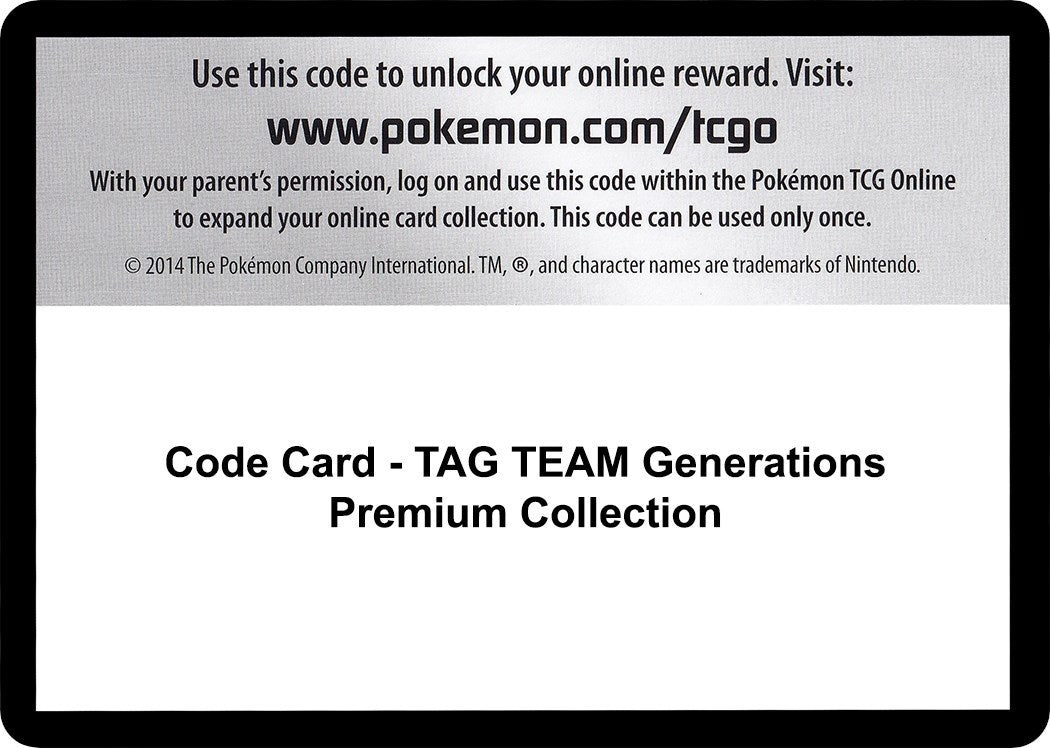 Code Card - TAG TEAM Generations Premium Collection (Miscellaneous Cards & Products) (MCAP)