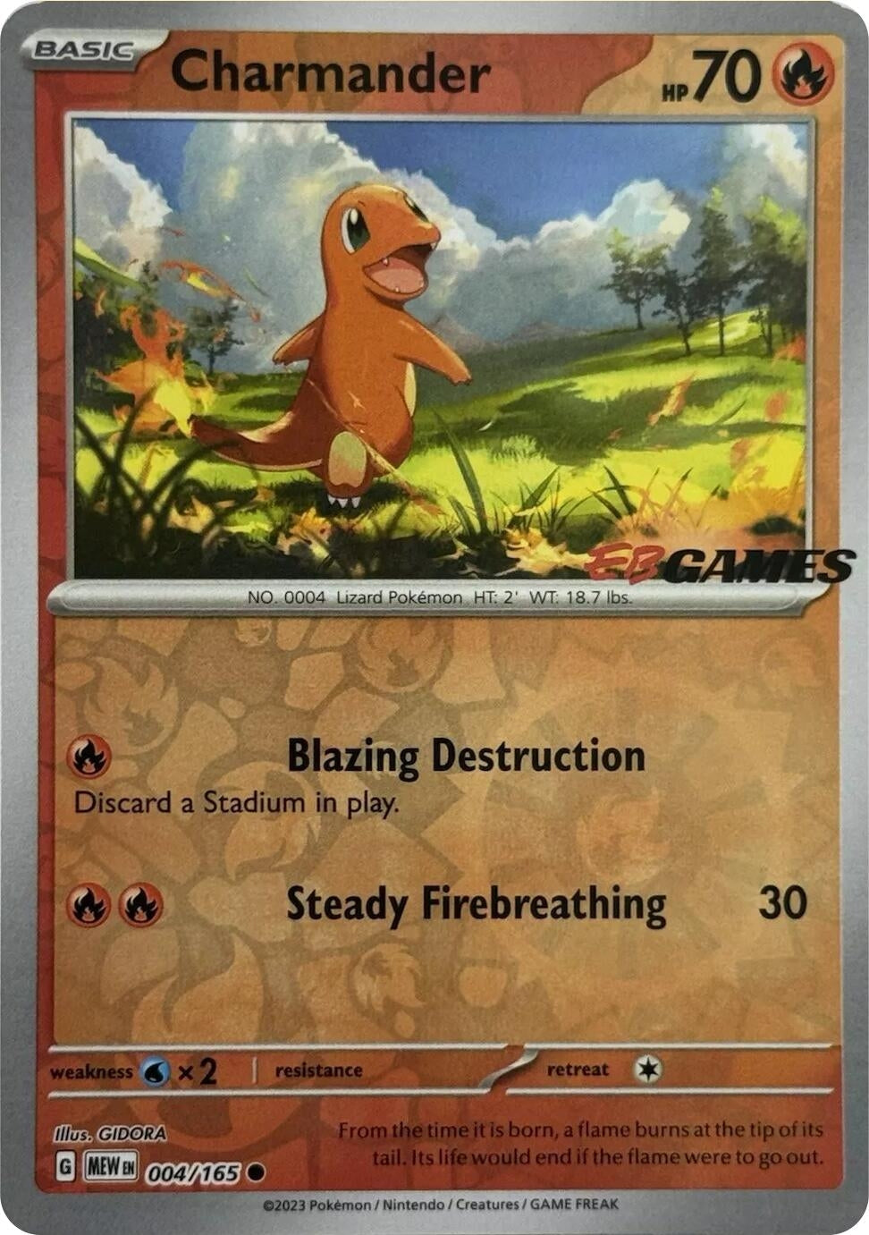 Charmander - 004/165 (EBGames Exclusive) (004/165) (Miscellaneous Cards & Products) (MCAP)