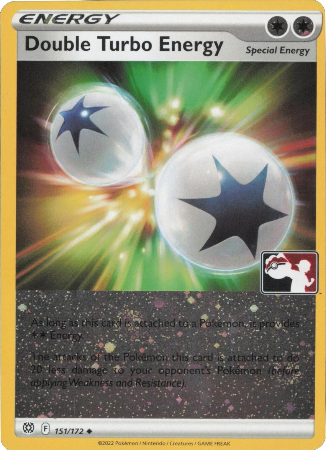 Double Turbo Energy - 151/172 (Cosmos Holo) (151/172) (Prize Pack Series Cards)