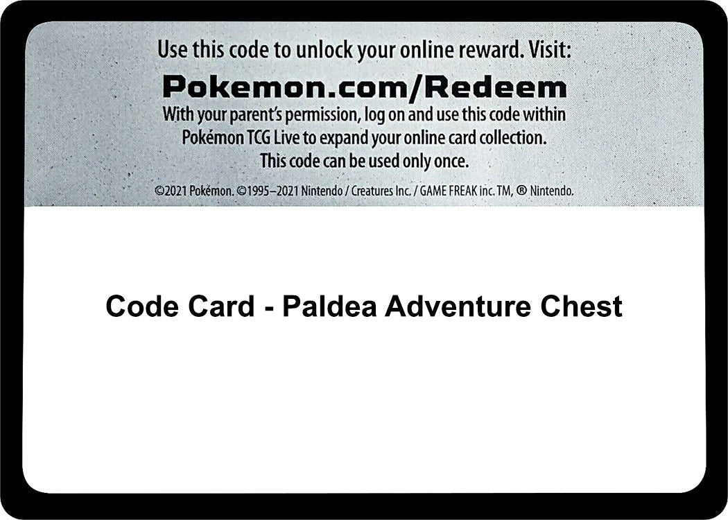 Code Card - Paldea Adventure Chest (Miscellaneous Cards & Products) (MCAP)