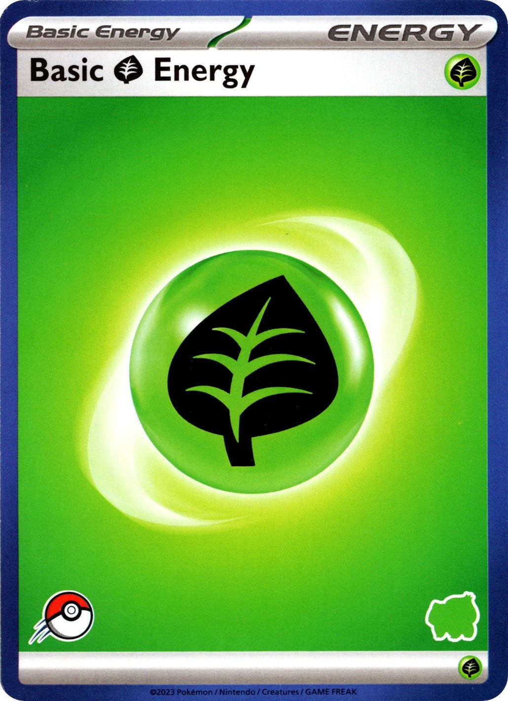 Basic Grass Energy (Blue Border) (My First Battle)