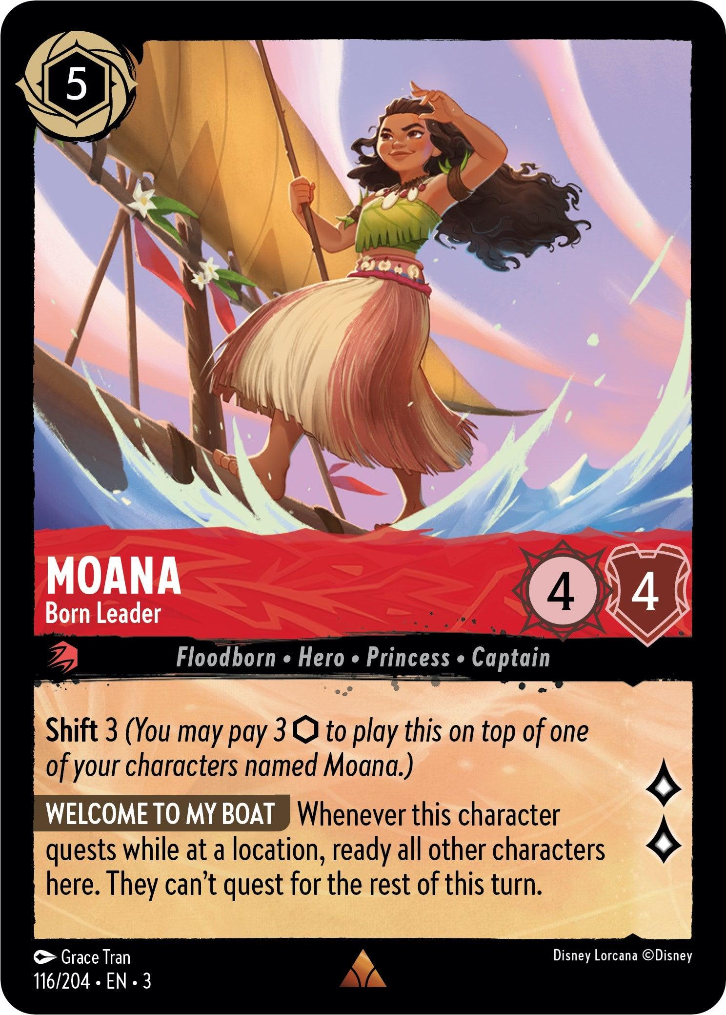 Moana - Born Leader (116/204) - Into the Inklands Cold Foil